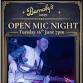Open Mic Hosted by Konarucchi ~ 7.00pm