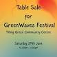 Table Sale for Greenwaves Festival