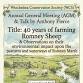 Observations 40 Years of Farming with Romney Sheep